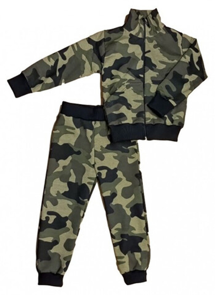 Спортивный костюм 0209/53 т.зеленый камуфляж