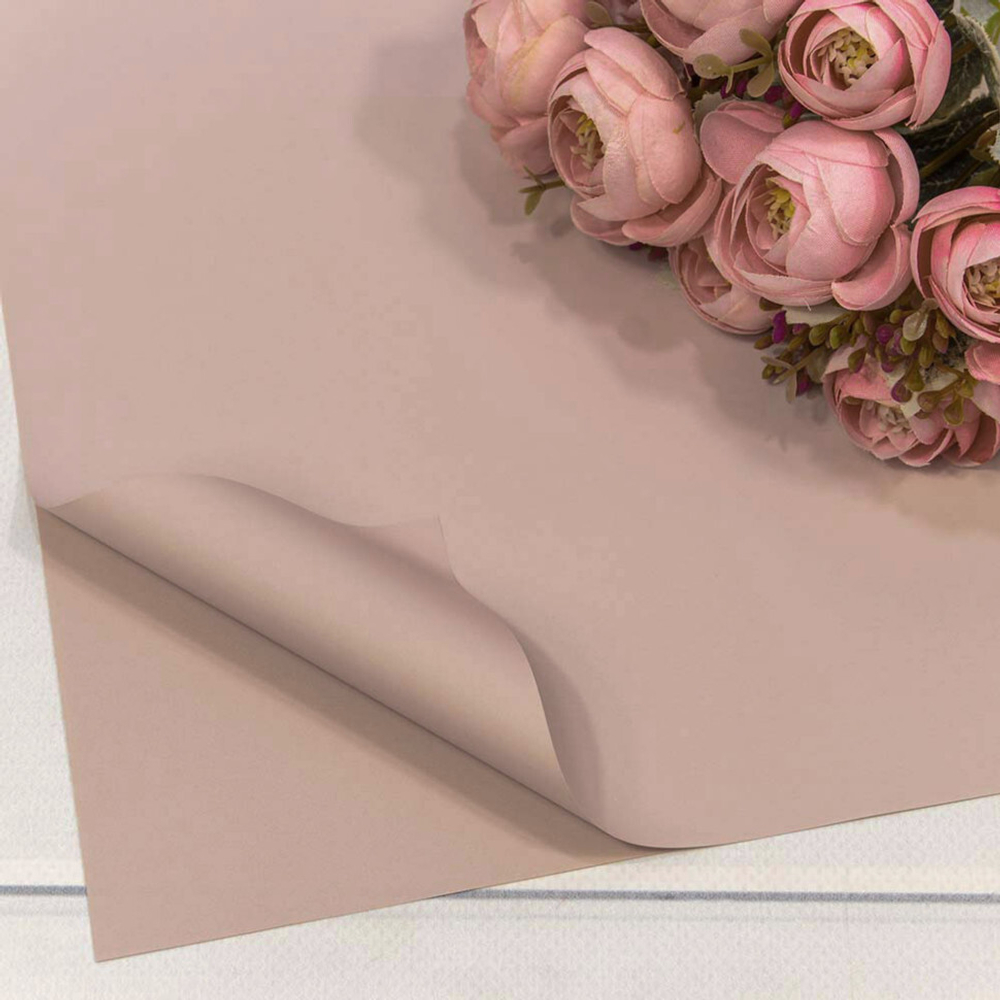 Пленка В листах 20 шт 60 х 60 см "Корейская" Персиковый-3544 (Персиковый)