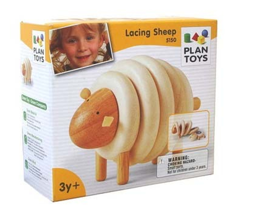 Деревянная пирамидка овечка Plan toys