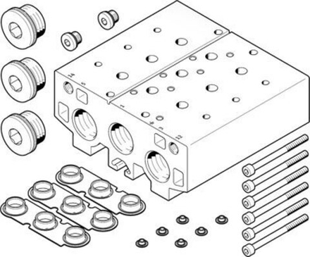 VABM-B10-30E-G34-4 Плита для блочного монтажа