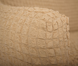 Комплект чехлов на трехместный диван и кресла с оборкой, цвет Медовый