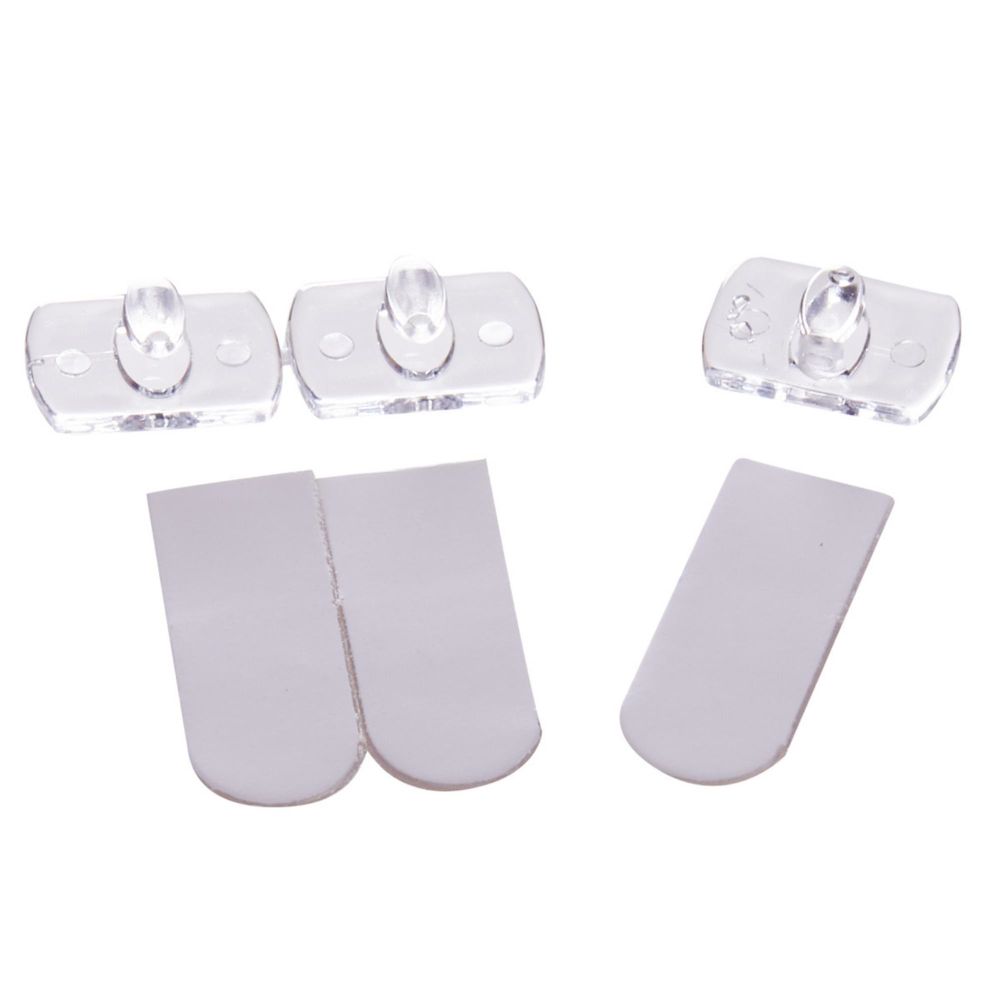 UCC-Y11 CLEAR 020 POLYBAG Крючки для монтажа гирлянд. Набор из 20 шт. Прозрачные. ТМ Uniel