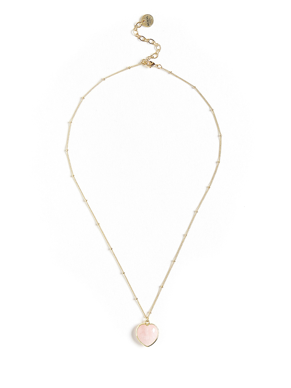Колье "Lovely" с розовым кварцем Gold