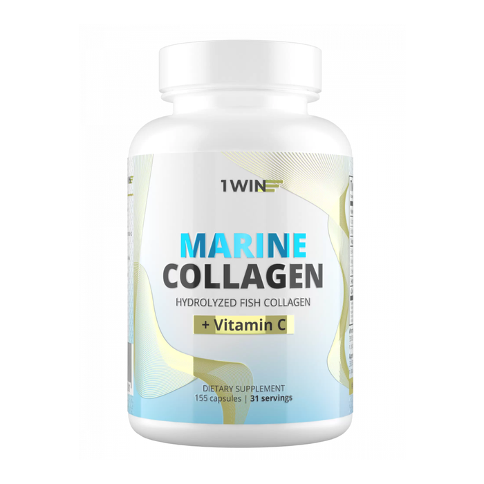 Морской Коллаген, Marine collagen, 1Win, 155 капсул