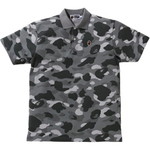 A Bathing Ape Bathing Ape Head Series Polo Shirt серый