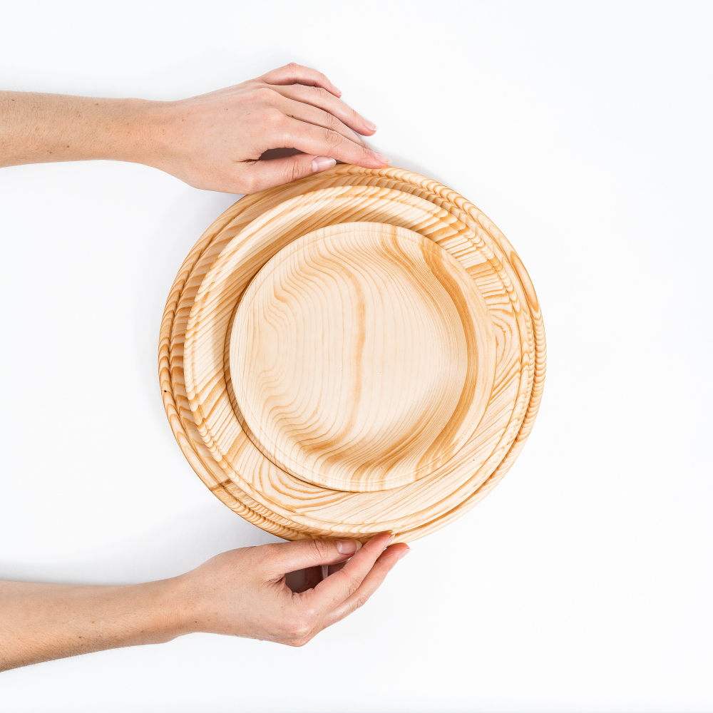Набор деревянных тарелок Art of Siberia из сибирского кедра TN59