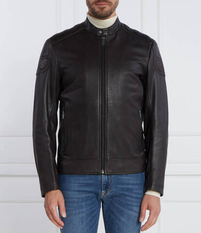 Кожаная куртка Jomarc BOSS ORANGE - коричневый(50505031)