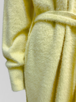 Комплект JN 5276 пушистый из платья миди и кардигана с поясом в комплекте