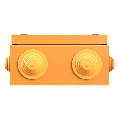 Коробка стальная FS с кабельными вводами и клеммниками, IP55, 150х150х80 мм, 4р, 450V, 32A, 10 мм2, нерж.контакт