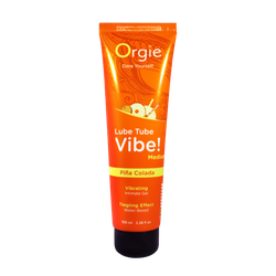 Лубрикант с эффектом вибрации Orgie Lube Tube Vibe Medium Pina Colada, 100 мл