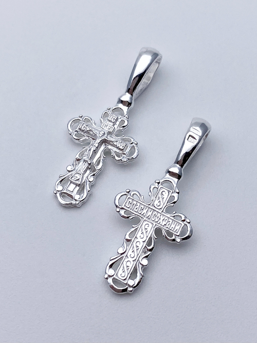 Крест из серебра/Без покрытия