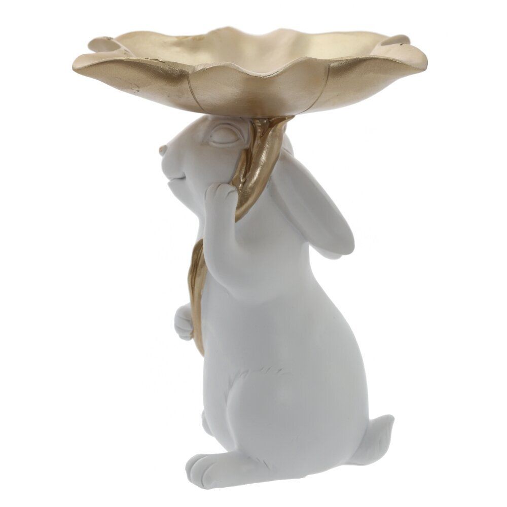 GAEM Фигурка декоративная "Заяц" с подносом, L17,5 W17,5 H20,5 см