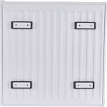 Радиатор панельный профильный ROMMER Compact тип 21 - 500x500 мм (подкл.боковое, белый)