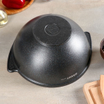 Казан алюминий, антиприг, 3.5 л, Granit Ultra, с крыш, син, Kukmara, кгг37а