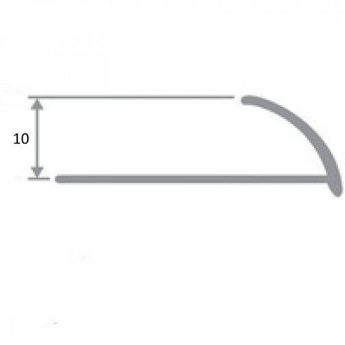 НАП КЛ 10мм "DO-3" 2,7м Бронза мат. наружный анод. алюм.