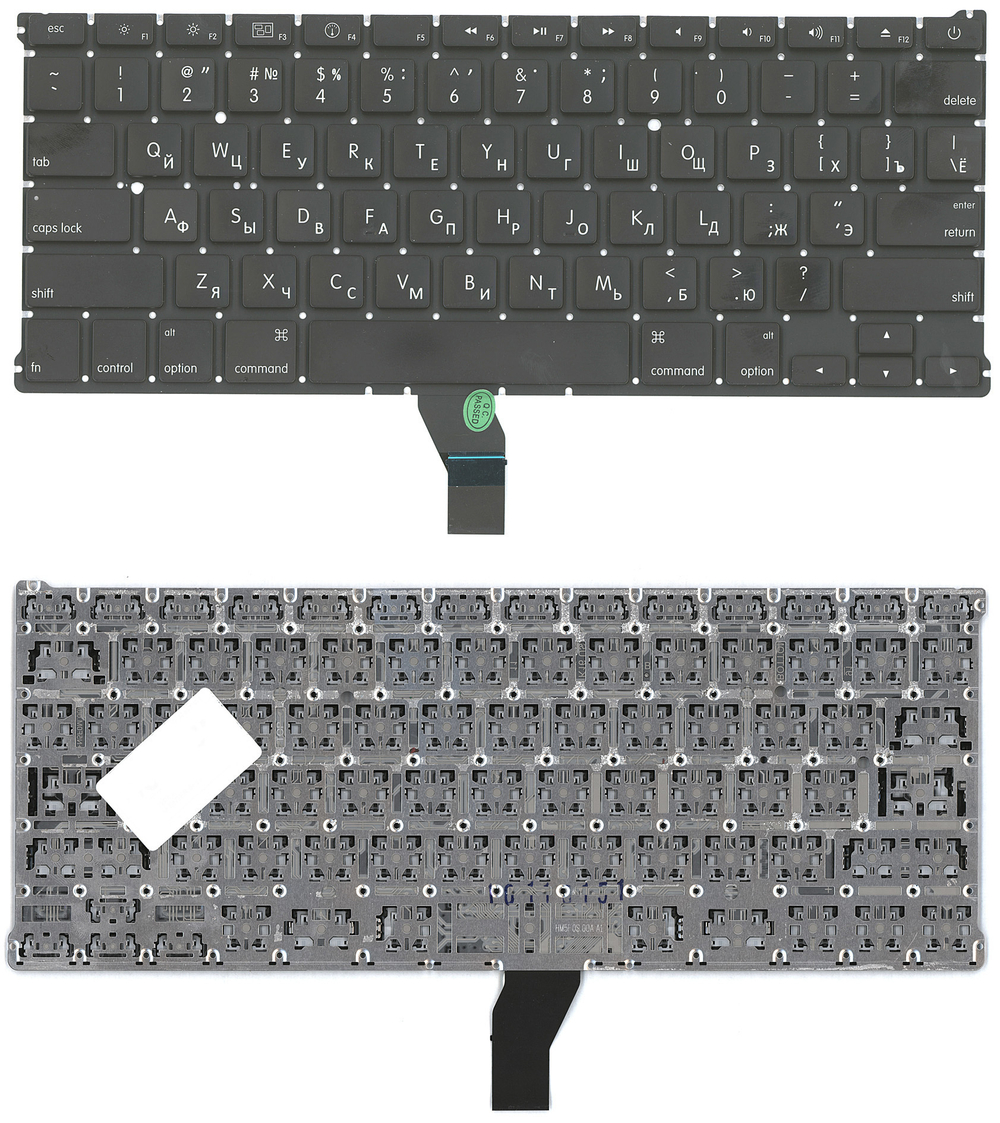 Клавиатура для ноутбука MacBook A1369 плоский ENTER без подсветки 2010+