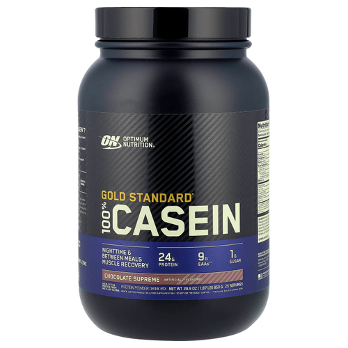 Optimum Nutrition, Gold Standard® 100% Casein, со вкусом шоколада, 850 г (1,87 фунта)