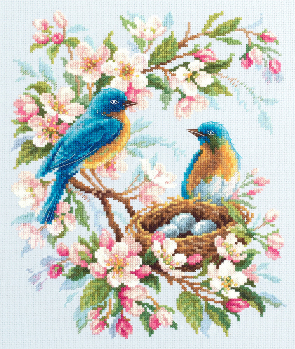 Набор для вышивания "ВЕСЕННЯЯ ПЕСНЯ", 21 x 27 см (Россия)