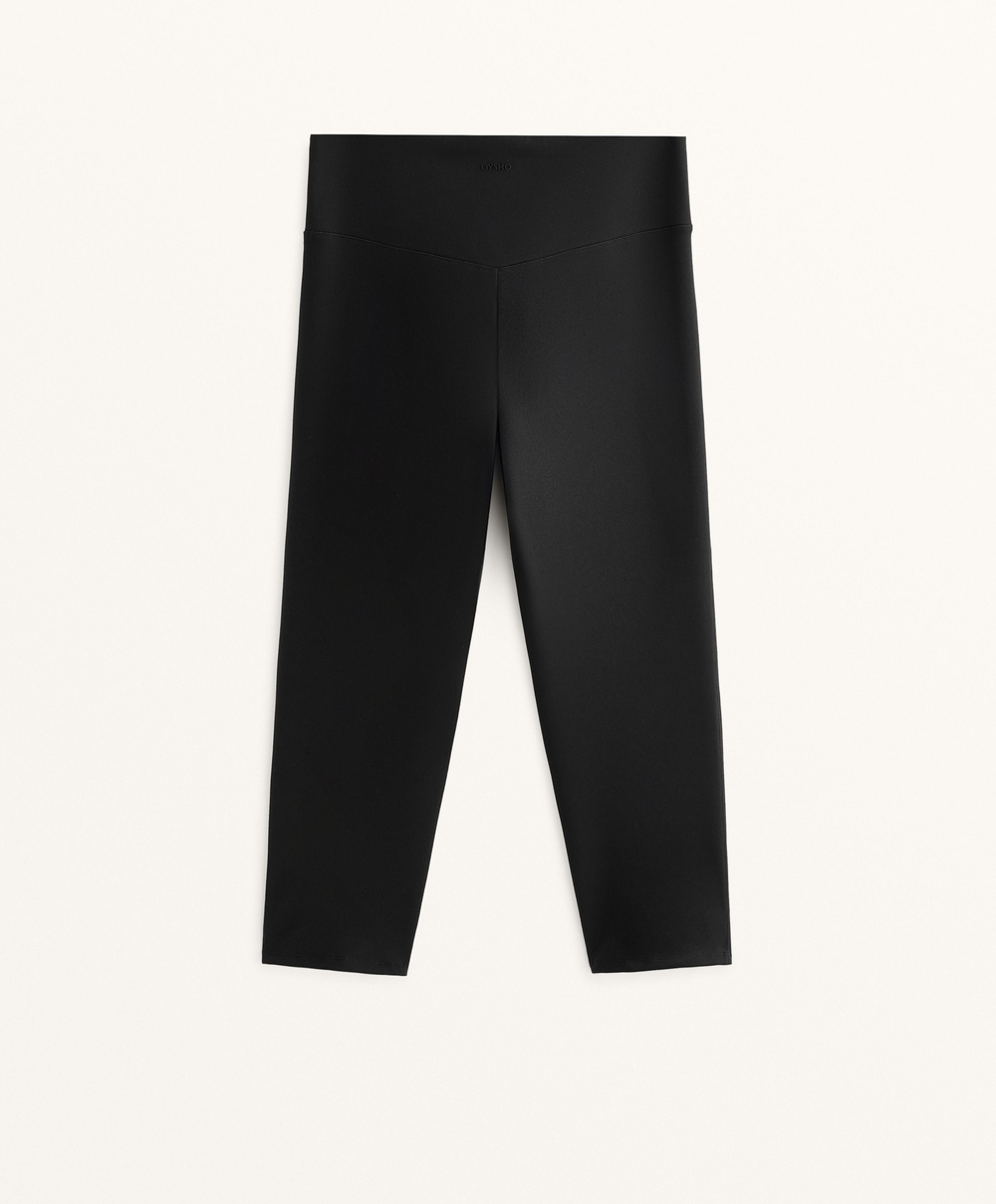 OYSHO Леггинсы-капри Evermove с высокой посадкой 50 см, черный