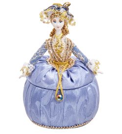 Народные промыслы RK-732/10 Кукла-шкатулка «Дама в вечернем платье»