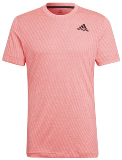 Мужская теннисная футболка Adidas Tennis Freelift Tee - acid red