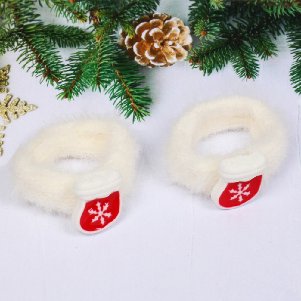 Резинки для волос детские 2шт «КАРОЛИНА - Варежка», цвет как на фото, 4.5*5см