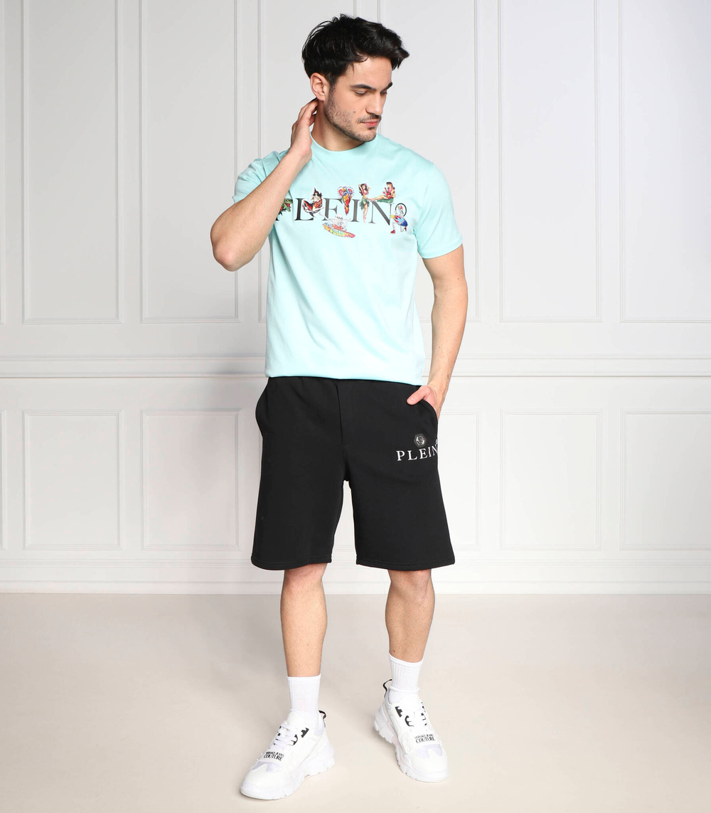 футболка Philipp Plein - голубой(MTK6119 PJY002N)