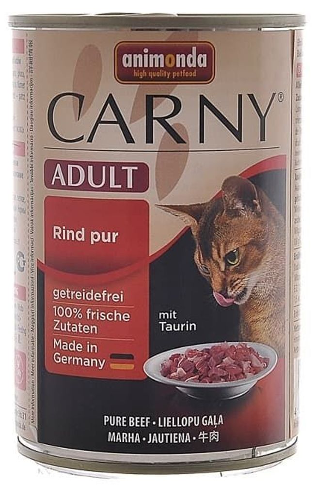 Animonda Консервы 400г. CARNY Adul для кошек с отборной говядиной