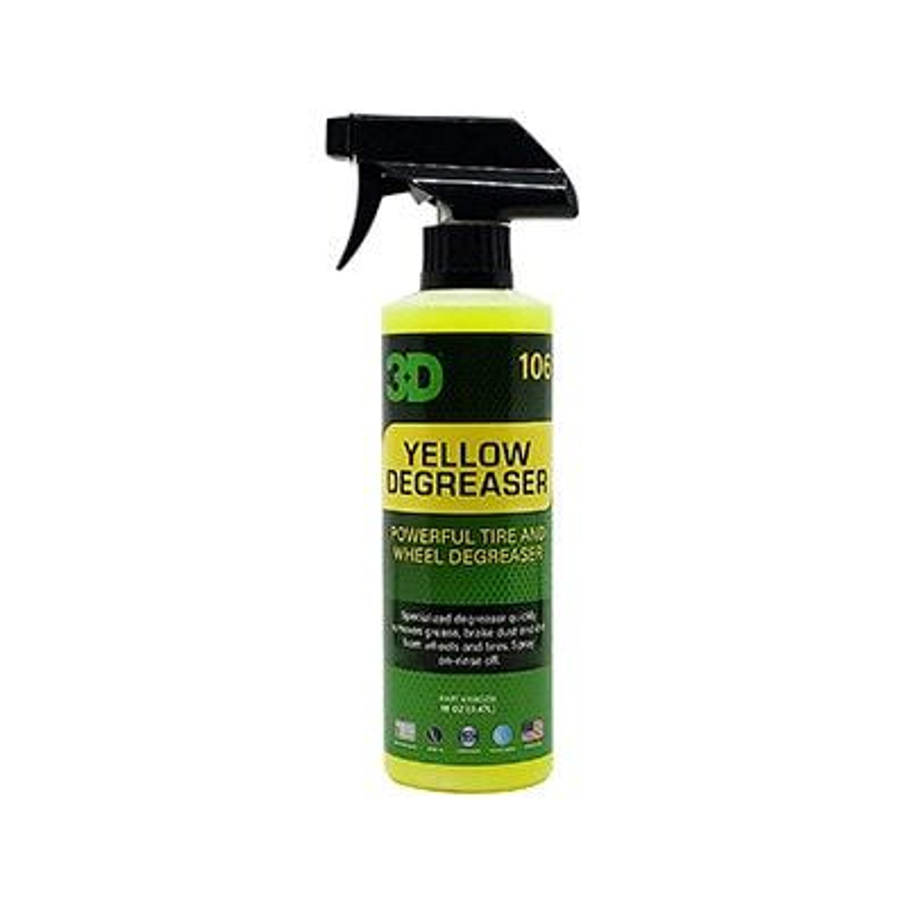 3D Удалитель тормозной пыли и жирных пятен c покрышек Yellow Degreaser 0,48л