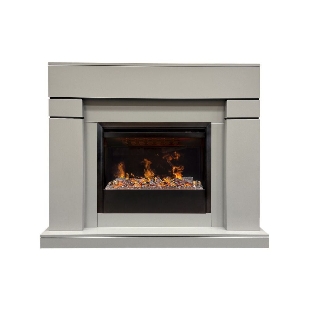 Электрокамин RealFlame Lindelse 26 GR серый, графит c очагом 3D Helios 26 SBG