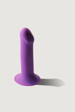 Дилдо на присоске с двойной плотностью HITSENS S06 Purple ADRIEN LASTIC DILDO DUAL DENSITY