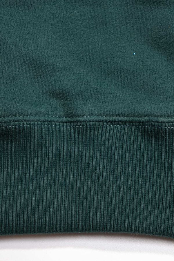 Худи Logo на молнии темно-зеленый - фото 8