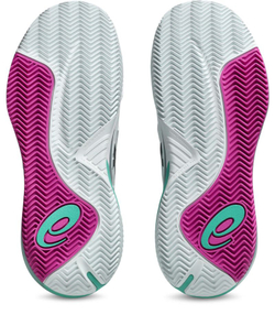 Мужские кроссовки теннисные Asics Gel-Resolution X Clay - white/aurora green