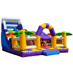 Коммерческий батут "Белый клык" с не механизированной головой, размер 6*6*4 м