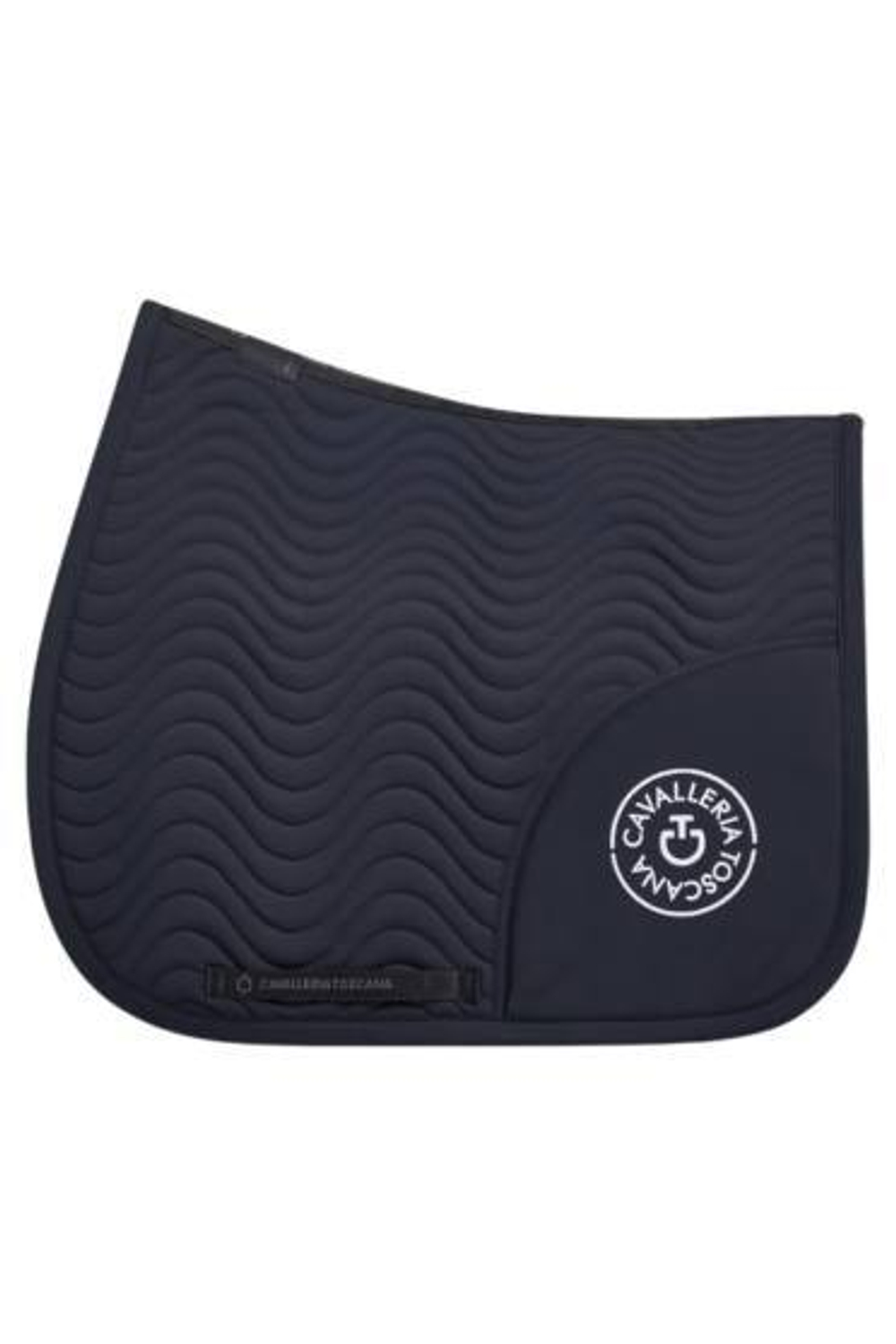 Выездковый вальтрап Cavalleria Toscana Double Orbit Wave Quilted Dressage Saddle Pad
