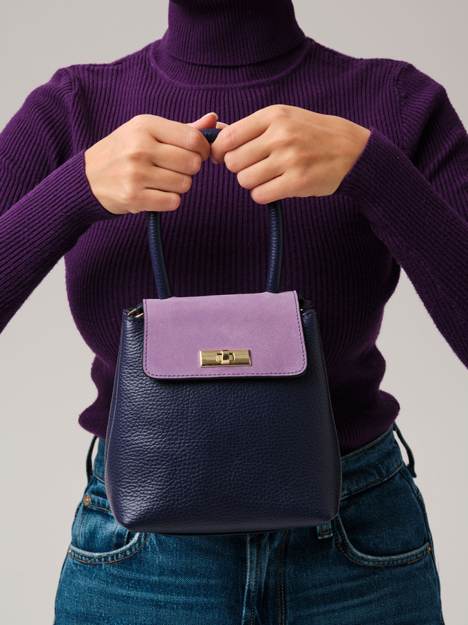 Сумка Deboro 30476 фиолетовый цветок