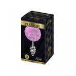 Анальный плаг Alive Fluffy Twist розовый M: 8х3,4 см