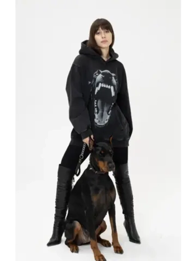 Худи PARABOLA Доберман оверсайз варенка для мужчин и женщин