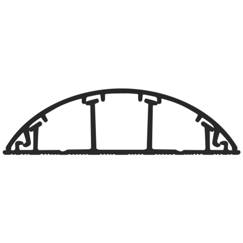 Кабель-канал ЭРА KK-70-16-FB напольный черный RAL 9004 70х16мм 42м