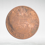 Netherlands, 5 Cents - Juliana, 1966, F