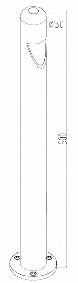 Наземный низкий светильник Maytoni Hagen O423FL-L5GF