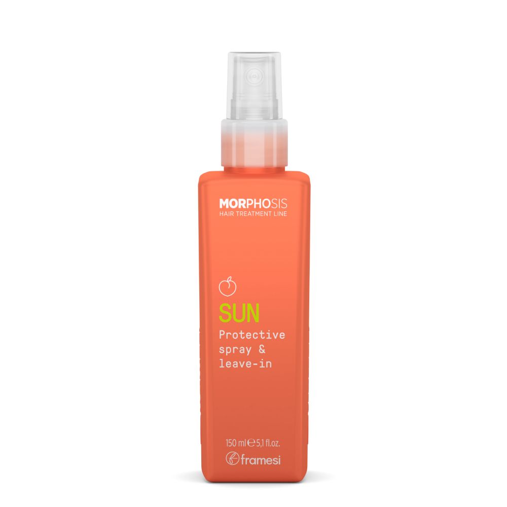 Framesi Спрей с экстрактом персика - MORPHOSIS SUN PROTECTIVE SPRAY &amp; LEAVE IN PEACH, 150 мл