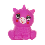 Мякиш волосатик со светом Единорог 10 см, пакет с-30418