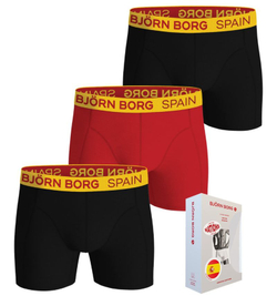 Мужские спортивные боксеры Björn Borg Cotton Stretch Spain 3P - multicolor
