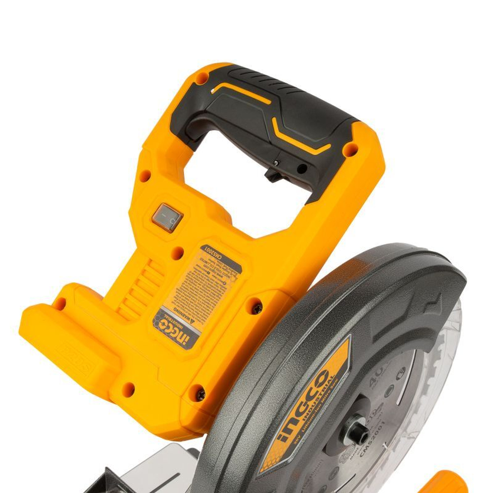 Пила торцовочная INGCO INDUSTRIAL CMS2001 20 В 210 мм без акб