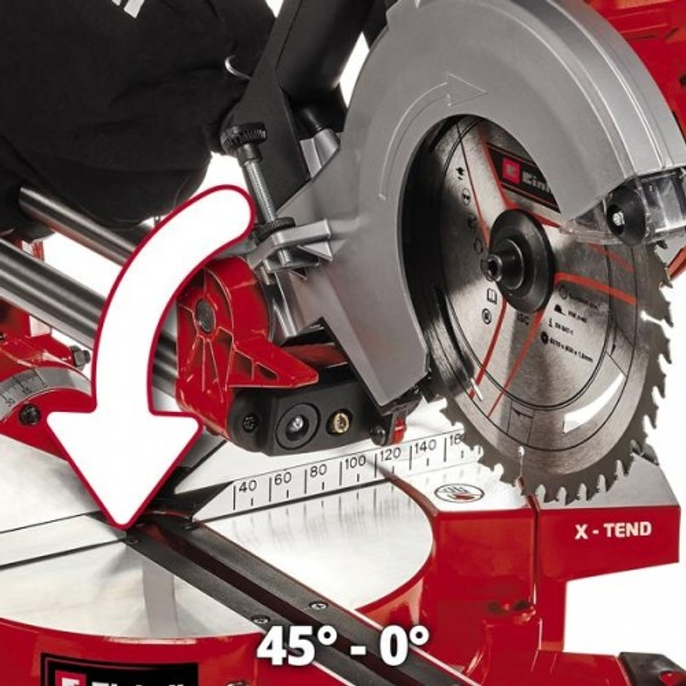 Пила торцовочная аккумуляторная EINHELL PXC TE-SM 36/210 Li-Solo с протяжкой  4300880
