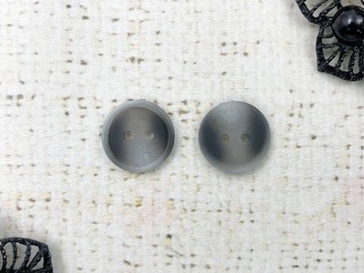 Пуговицы, d 1,5 см, серо-чёрный