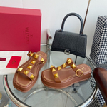 Valentino Roman Stud Slide Sandal