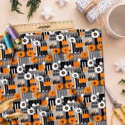 Ткань премиум таффета цифровая эклектика