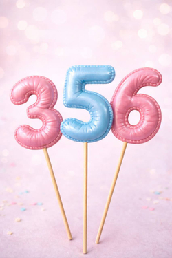 Цифра-шарик из шоколадной глазури